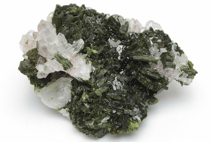 Quartz and Epidote Crystal Association - China #221183